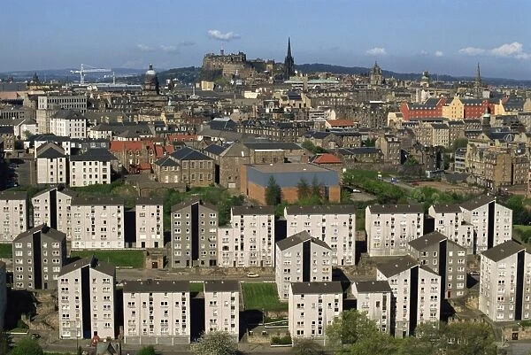 Aerial view of Edinburgh