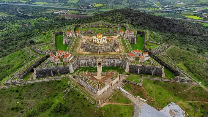 Framed Print : Aerial view of the Forte de Nossa Senhora da Graca, Elvas, UNESCO World Heritage Site, Alentejo, Portugal, Europe Framed Print : Aerial view of the Forte de Nossa Senhora da Graca, Elvas, UNESCO World Heritage Site, Alentejo, Portugal, Europe