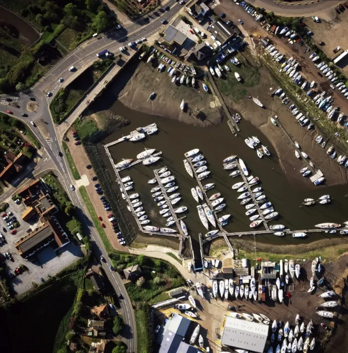 Framed Print : Aerial view of Foxs, Marina, Ipswich, Suffolk, England, United Kingdom, Europe Framed Print : Aerial view of Foxs, Marina, Ipswich, Suffolk, England, United Kingdom, Europe