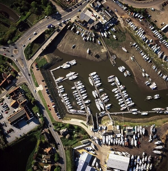 Aerial view of Foxs, Marina, Ipswich, Suffolk, England, United Kingdom, Europe
