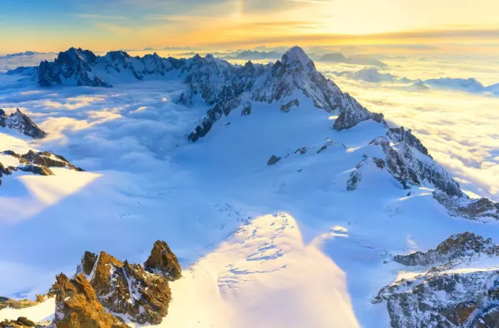 Framed Print : Aerial view of the Grand Jorasses at sunrise, Mont Blanc massif, Courmayeur, Aosta Valley Framed Print : Aerial view of the Grand Jorasses at sunrise, Mont Blanc massif, Courmayeur, Aosta Valley
