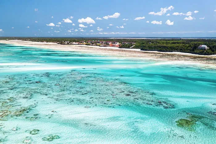 Framed Print : Aerial view of idyllic blue lagoon and nearby white sand beach of Pingwe, Michamvi, Zanzibar, Tanzania, East Africa, Africa Framed Print : Aerial view of idyllic blue lagoon and nearby white sand beach of Pingwe, Michamvi, Zanzibar, Tanzania, East Africa, Africa
