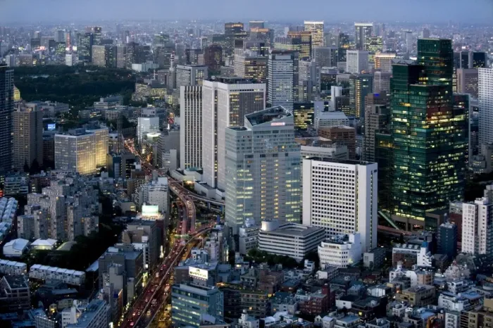 Framed Print : Aerial view of metropolitan Tokyo at dusk from atop the Mori Tower at Roppongi Hills Framed Print : Aerial view of metropolitan Tokyo at dusk from atop the Mori Tower at Roppongi Hills