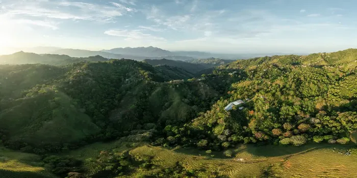 Framed Print : Aerial view of mountains, Alajuela Province, Costa Rica, Central America