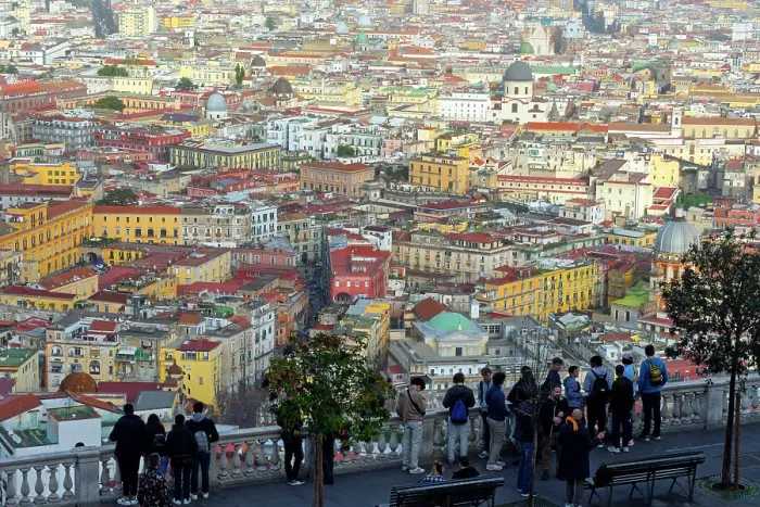 Framed Print : An aerial view of Naples, Campania, Italy Framed Print : An aerial view of Naples, Campania, Italy