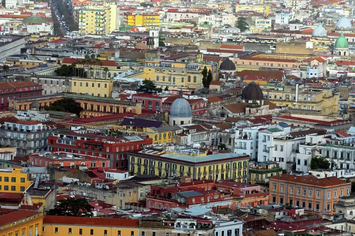 Framed Print : An aerial view of Naples, Campania, Italy Framed Print : An aerial view of Naples, Campania, Italy