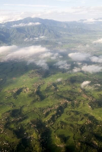 Aerial view of Nepal
