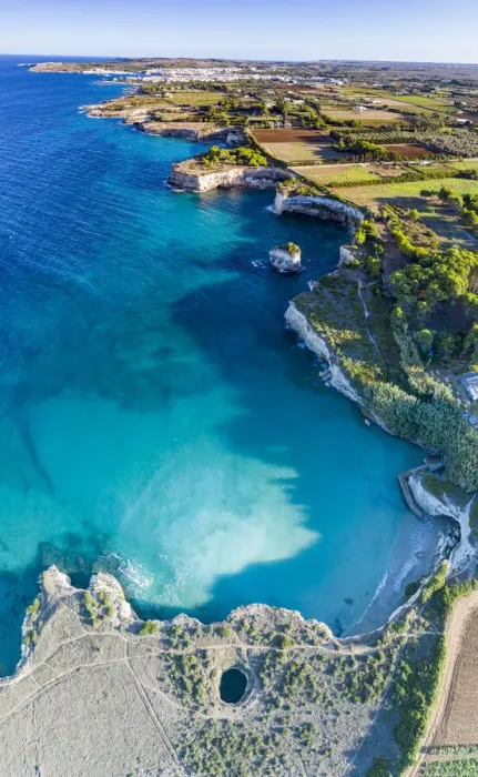 Framed Print : Aerial view of the open grotto known as Grotta Sfondata on cliffs along the coastline Framed Print : Aerial view of the open grotto known as Grotta Sfondata on cliffs along the coastline