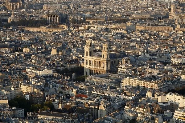 Aerial view of Paris, France, Europe