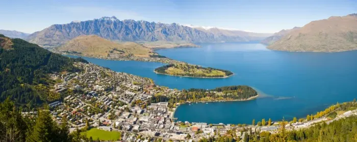 Framed Print : Aerial view of Queenstown, Lake Wakatipu and the Remarkable mountains, Otago Region, South Island, New Zealand, Pacific Framed Print : Aerial view of Queenstown, Lake Wakatipu and the Remarkable mountains, Otago Region, South Island, New Zealand, Pacific