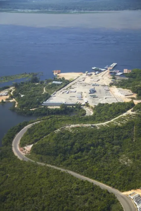 Framed Print : Aerial view of rainforest cleared for industry along the Rio Negro, Manaus, Amazonas, Brazil, South America Framed Print : Aerial view of rainforest cleared for industry along the Rio Negro, Manaus, Amazonas, Brazil, South America