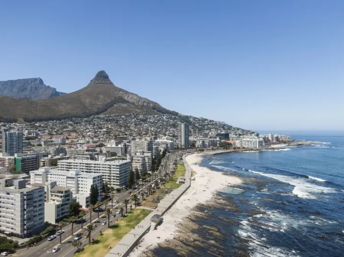 Framed Print : Aerial view of Sea Point, Cape Town, Western Cape, South Africa, Africa Framed Print : Aerial view of Sea Point, Cape Town, Western Cape, South Africa, Africa
