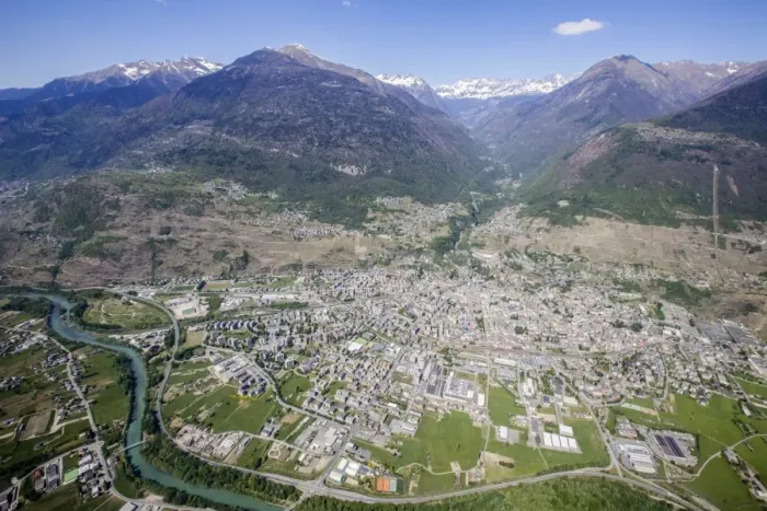 Framed Print : Aerial view of Sondrio and Bernina Group, Lower Valtellina, Lombardy, Italy, Europe Framed Print : Aerial view of Sondrio and Bernina Group, Lower Valtellina, Lombardy, Italy, Europe