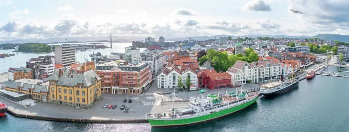 Framed Print : Aerial view of Stavanger skyline during daytime, Stavanger, Norway Framed Print : Aerial view of Stavanger skyline during daytime, Stavanger, Norway