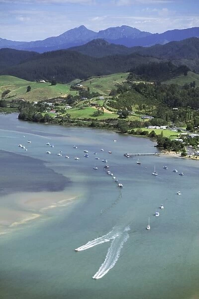 Aerial view of Tairua Harbour