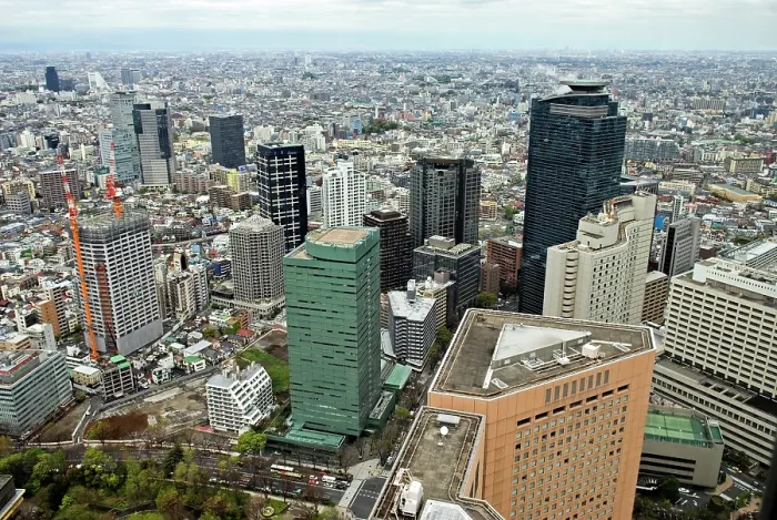 Framed Print : Aerial view from the Tokyo Metropolitan Government Building, Shinjuku ward, Tokyo, Japan Framed Print : Aerial view from the Tokyo Metropolitan Government Building, Shinjuku ward, Tokyo, Japan
