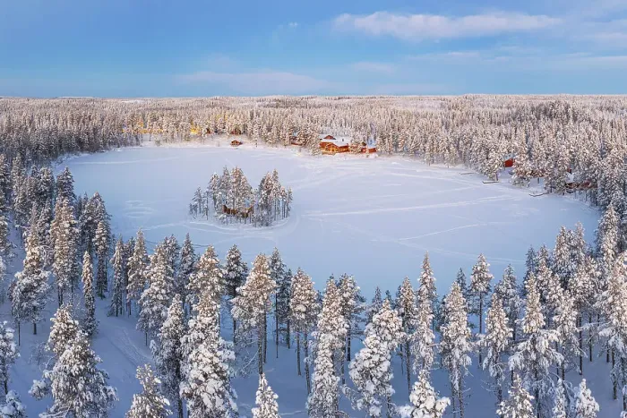 Framed Print : Aerial view of a tourist winter resort in the snow covered forest and the frozen lake in Kangos, Pajala, Norrbotten, Norrland, Lapland, Sweden, Scandinavia, Europe Framed Print : Aerial view of a tourist winter resort in the snow covered forest and the frozen lake in Kangos, Pajala, Norrbotten, Norrland, Lapland, Sweden, Scandinavia, Europe