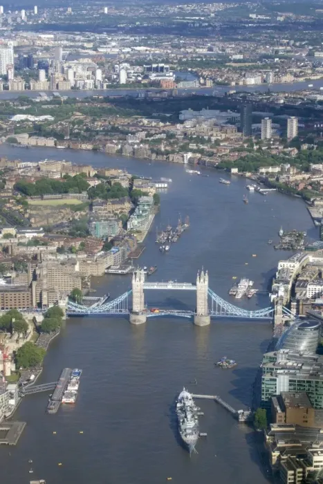 Framed Print : Aerial view of Tower Bridge and River Thames, London, England, United Kingdom, Europe Framed Print : Aerial view of Tower Bridge and River Thames, London, England, United Kingdom, Europe