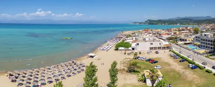 Framed Print : Aerial view of town and Paralia Sidari Beach, Sidari, Ionian Islands, Greek Islands, Greece, Europe Framed Print : Aerial view of town and Paralia Sidari Beach, Sidari, Ionian Islands, Greek Islands, Greece, Europe