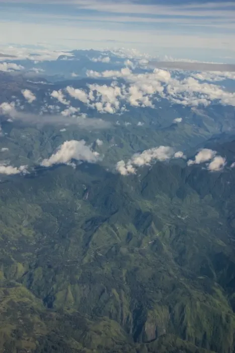 Framed Print : Aerial of the western highlands of Papua New Guinea, Pacific Framed Print : Aerial of the western highlands of Papua New Guinea, Pacific