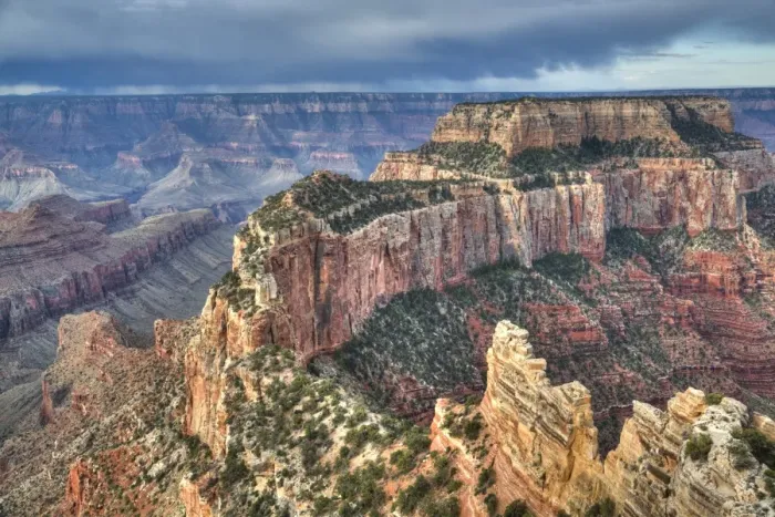 Framed Print : Afternoon thunder shower, from Cape Royal Point, North Rim, Grand Canyon National Park Framed Print : Afternoon thunder shower, from Cape Royal Point, North Rim, Grand Canyon National Park