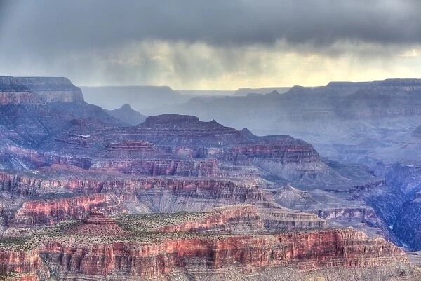 Afternoon thunderstorm, South Rim, Grand Canyon National Park, UNESCO World Heritage Site