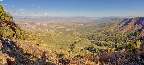 Afternoon view from the Spectator Area on Mingus Mountain near Jerome, Arizona
