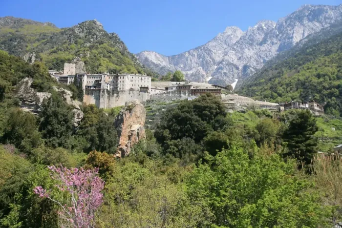 Framed Print : Aghiou Pavlou Monastery on Mount Athos, Mount Athos, UNESCO World Heritage Site Framed Print : Aghiou Pavlou Monastery on Mount Athos, Mount Athos, UNESCO World Heritage Site
