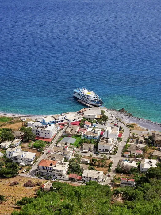 Framed Print : Agia Roumeli, elevated view, Chania Region, Crete, Greek Islands, Greece, Europe Framed Print : Agia Roumeli, elevated view, Chania Region, Crete, Greek Islands, Greece, Europe