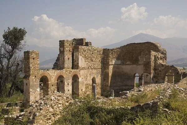 Agios Achilleos basilica, Prespa lakes, Macedonia, Greece, Europe