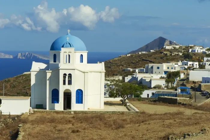 Framed Print : Agios Ioanis Prodromos church, Ano Mera, Pano Meria village, Folegandros Framed Print : Agios Ioanis Prodromos church, Ano Mera, Pano Meria village, Folegandros