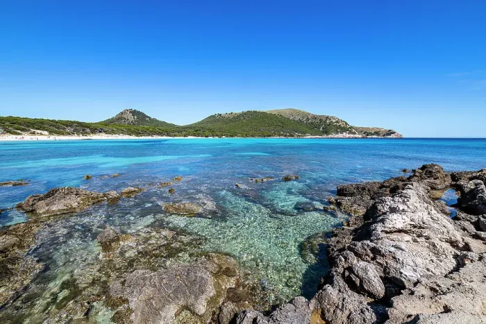 Framed Print : Agulla beach, Mallorca, Balearic islands, Spain, Mediterranean, Europe Framed Print : Agulla beach, Mallorca, Balearic islands, Spain, Mediterranean, Europe