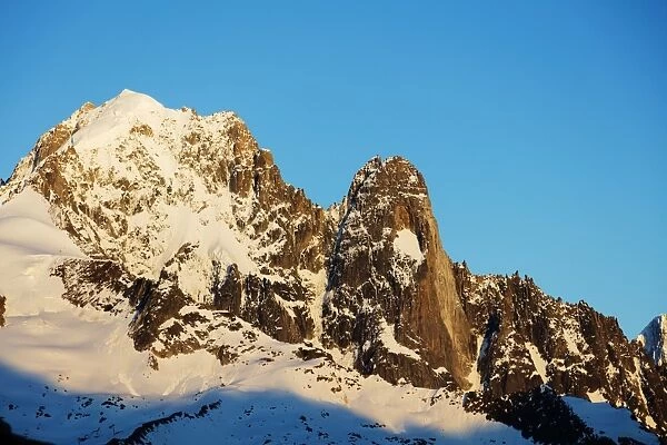 Aiguille Verte, 4122m, and Les Drus, Chamonix, Haute Savoie, Rhone Alpes, French Alps