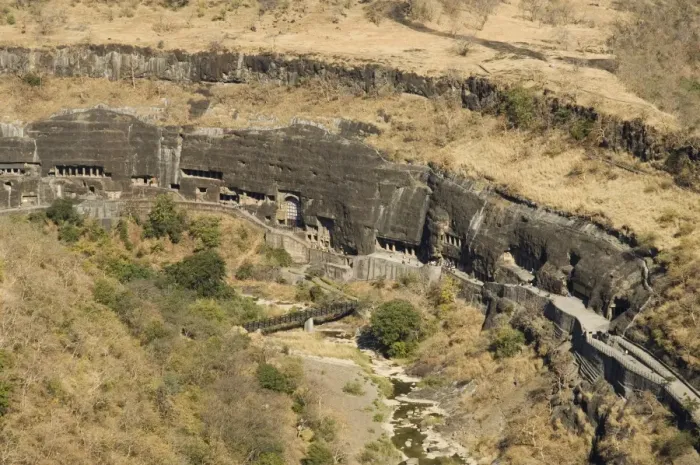 Framed Print : Ajanta Cave complex Framed Print : Ajanta Cave complex