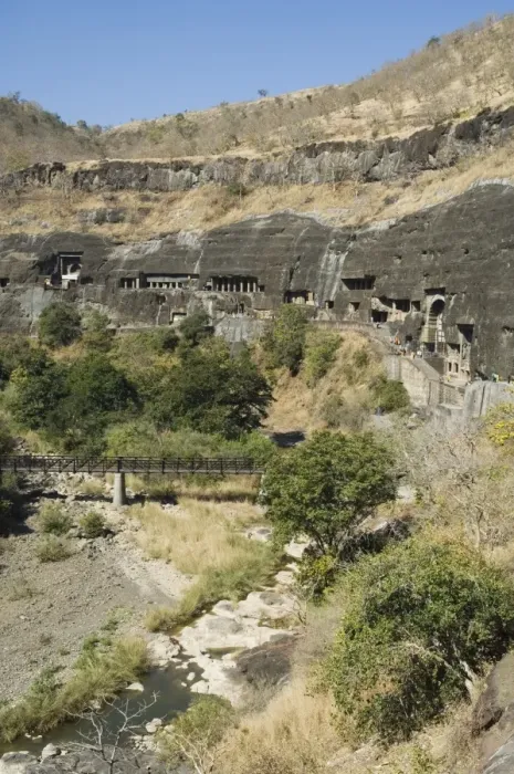 Framed Print : Ajanta Cave complex