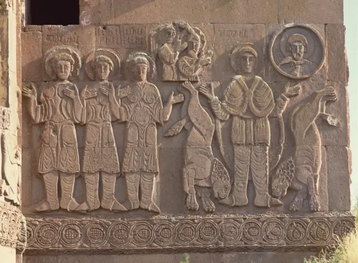Framed Print : Akdamar Armenian church, built in 915 AD by King Gagik I, shown on right with two lions Framed Print : Akdamar Armenian church, built in 915 AD by King Gagik I, shown on right with two lions