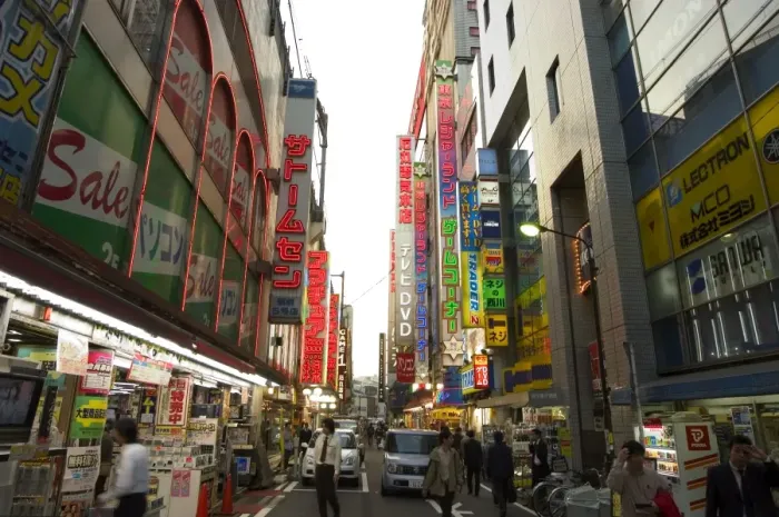 Framed Print : Akihabara electrical shopping district