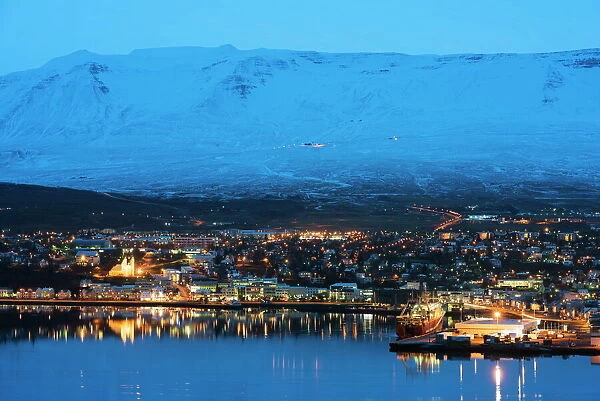 Akureyri waterfront, Iceland, Polar Regions