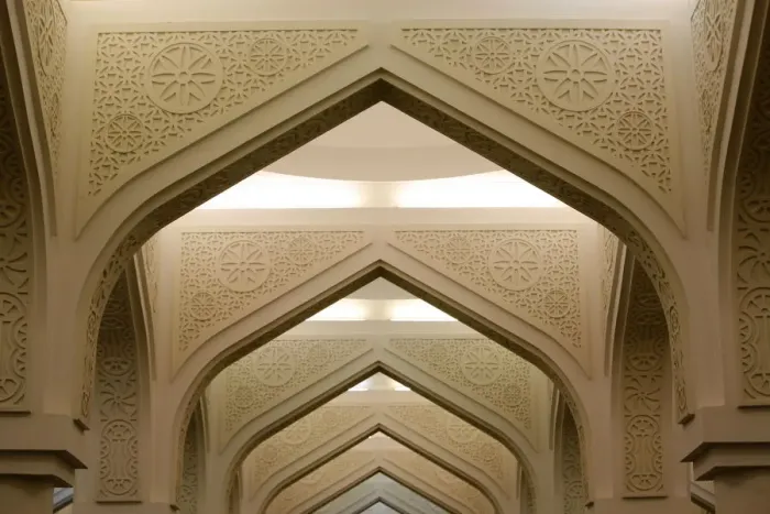 Framed Print : Al Qubib Mosque, Doha, Qatar, Middle East