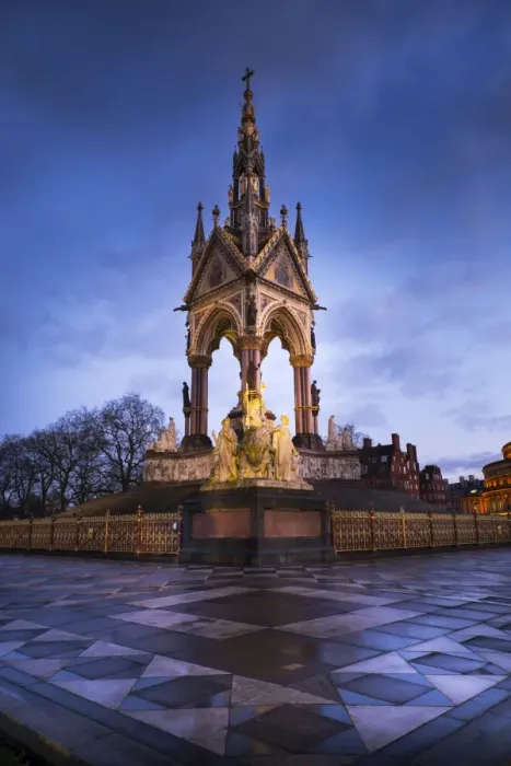 Framed Print : Albert Memorial at dusk, Kensington Gardens, London, England, United Kingdom, Europe Framed Print : Albert Memorial at dusk, Kensington Gardens, London, England, United Kingdom, Europe