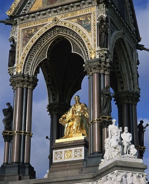The Albert Memorial, Hyde Park, Kensington, London, England, United Kingdom, Europe