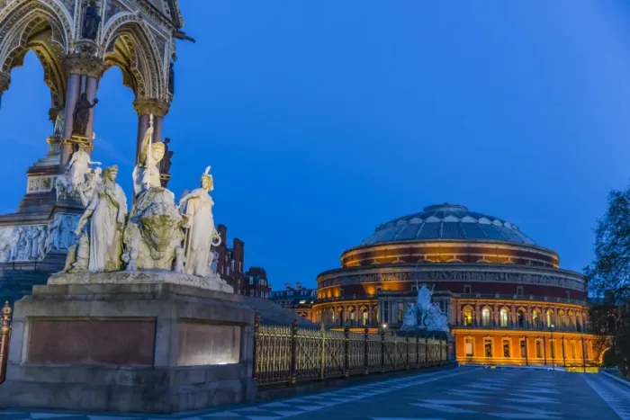 Framed Print : The Albert Memorial in front of the Royal Albert Hall, London, England, United Kingdom Framed Print : The Albert Memorial in front of the Royal Albert Hall, London, England, United Kingdom