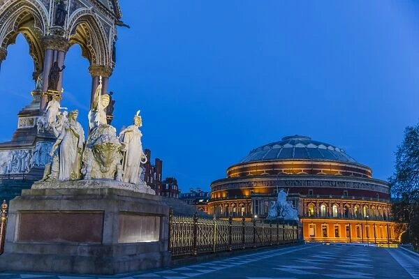The Albert Memorial in front of the Royal Albert Hall, London, England, United Kingdom