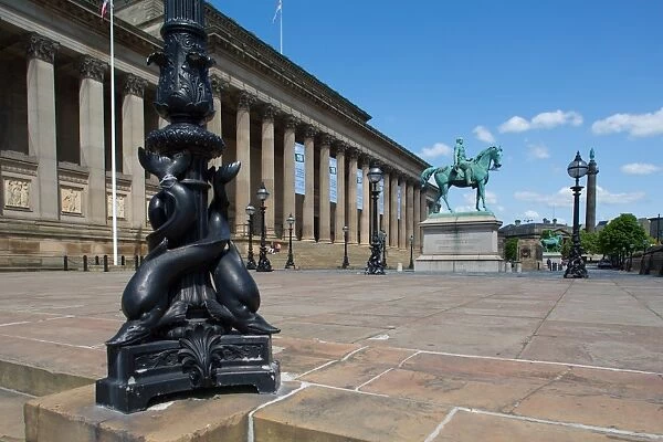 Albert statue in St. Georges Place, Liverpool, Merseyside, England, United Kingdom