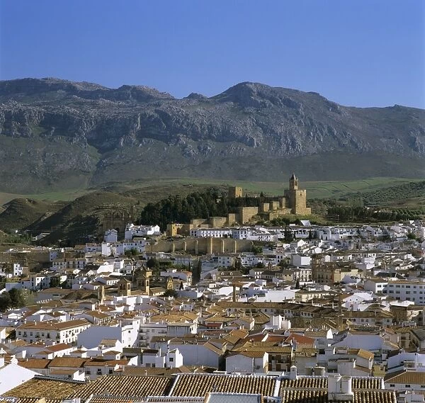 Alcazaba and old town, Antequera, Andalucia, Spain, Europe
