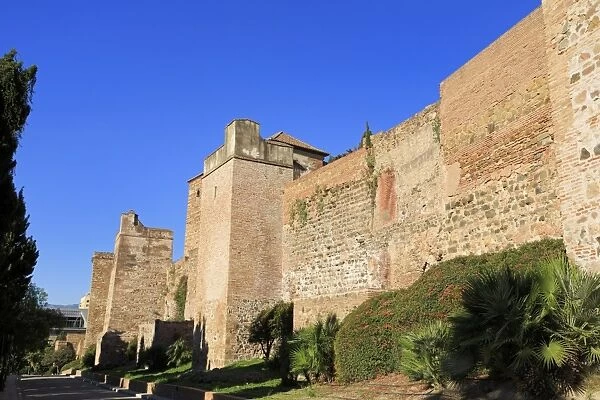 Alcazaba Palace, Malaga, Andalusia, Spain, Europe