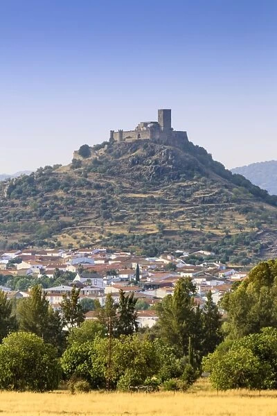 Alconchel Castle near Badajoz in Spanish Extremadura, Spain, Europe