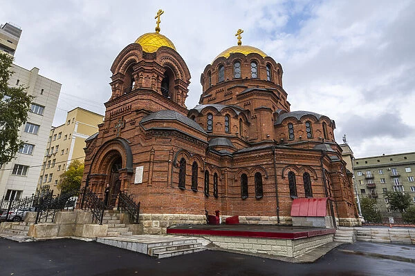 Alexander Nevsky Cathedral, Novosibirsk, Novosibirsk Oblast, Russia, Eurasia