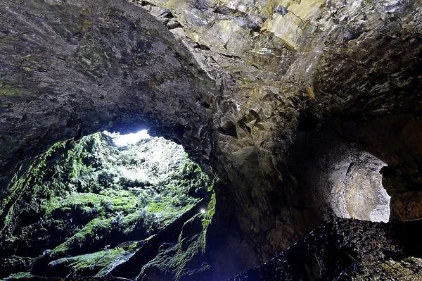 Algar do Carvao Caves, Terceira Island, Azores, Portugal, Europe