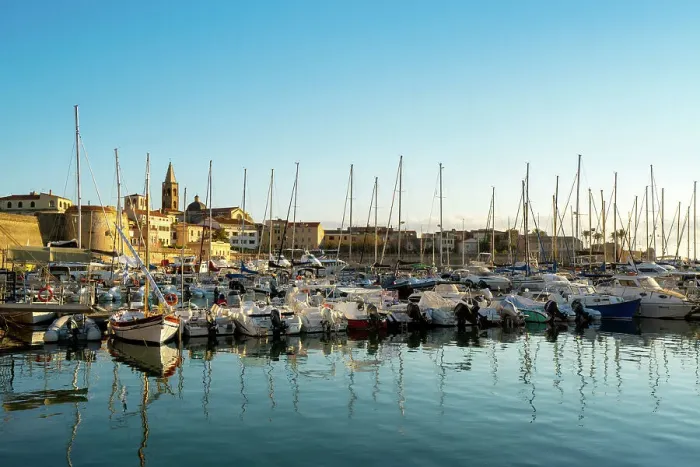 Framed Print : Alghero city marina with boats and yachts, Alghero, Sardinia, Italy, Mediterranean, Europe Framed Print : Alghero city marina with boats and yachts, Alghero, Sardinia, Italy, Mediterranean, Europe